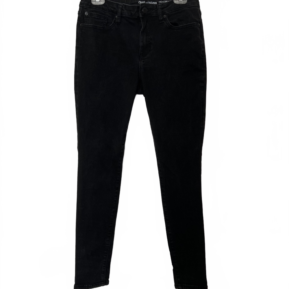 Women’s GAP Stretch Leggings, Size 12, Black